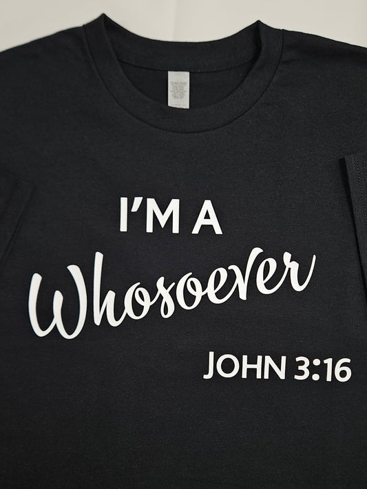 JOHN 3:16 WHOSOEVER Vinyl Print