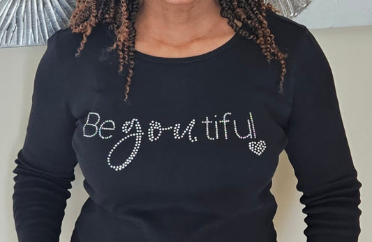 Be YOU! Crystal Rhinestone Tee