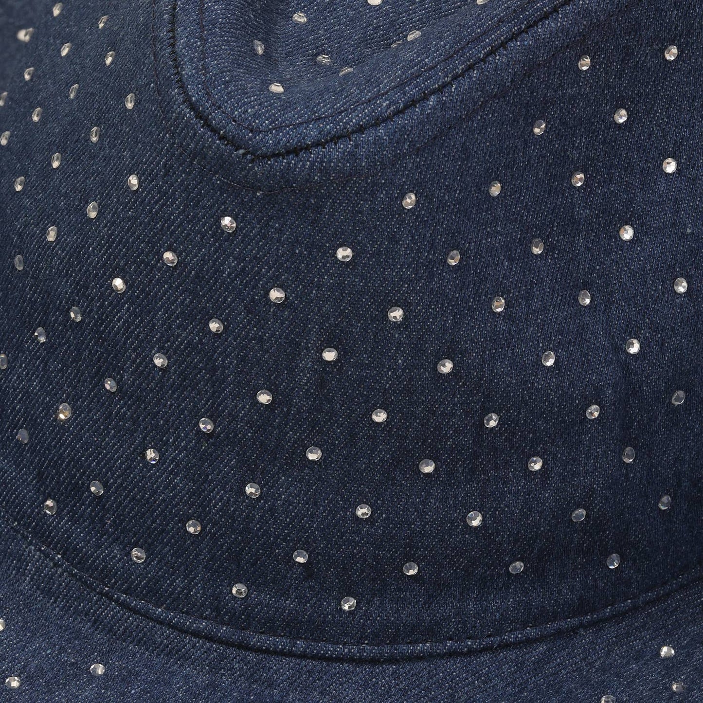 *NEW*Rhinestone Studded Denim Cowboy Hat