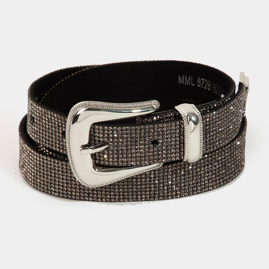 Rhinestone Belt Smokey Gold