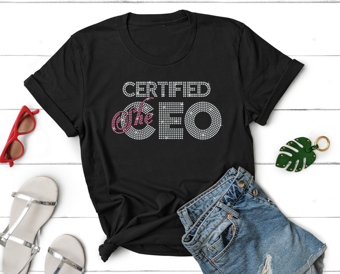 Certified She CEO Rhinestone