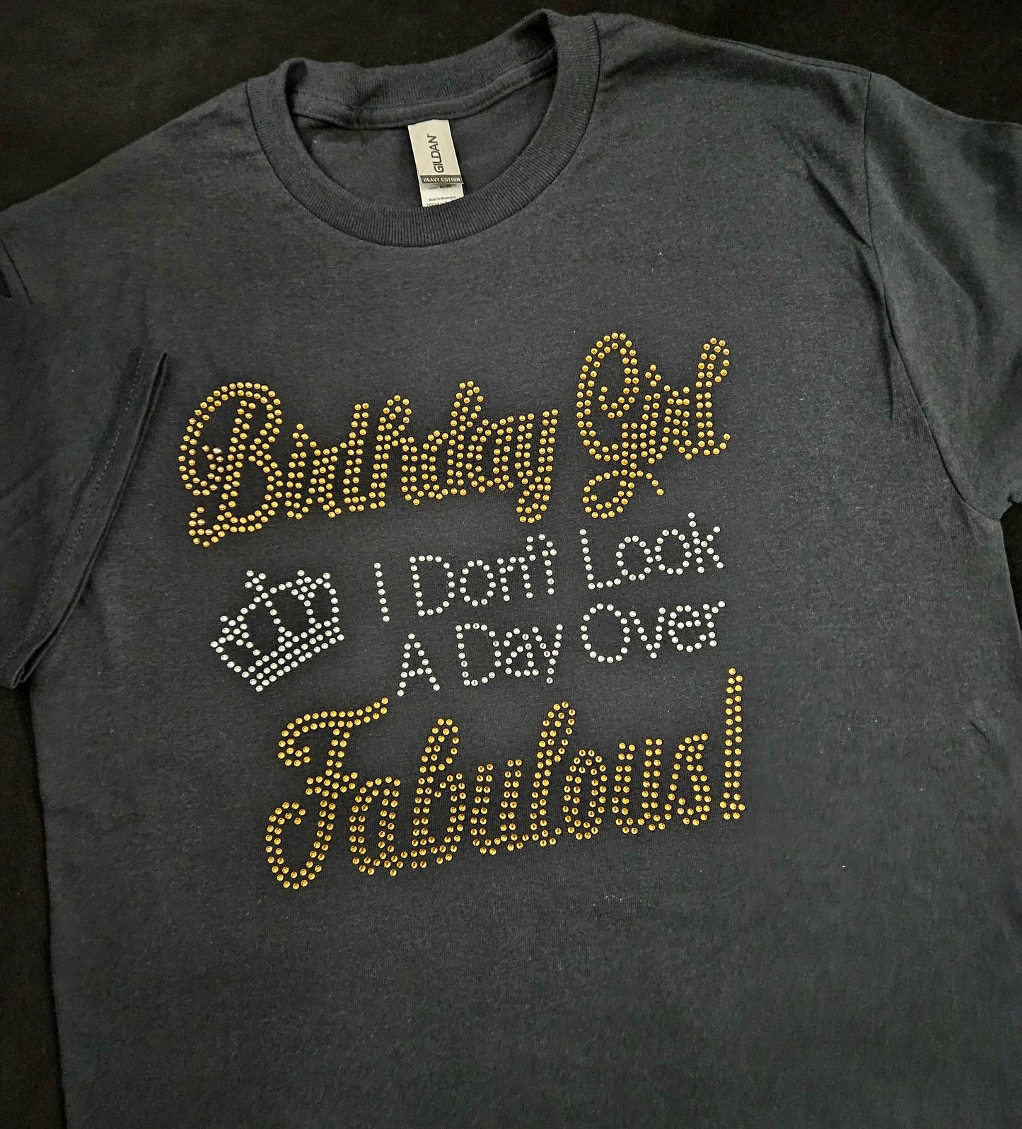 Fabulous Birthday Tee Rhinestone