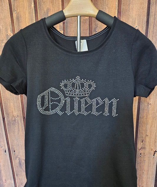 QUEEN White Crystal Rhinestone