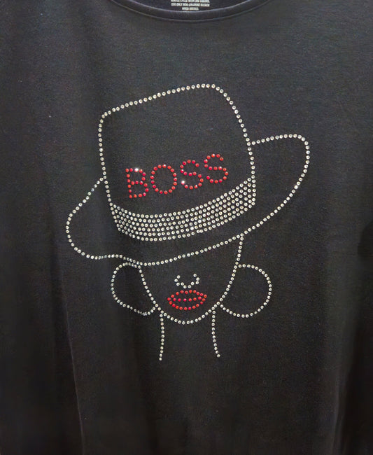 *NEW*Boss Rhinestone Tee