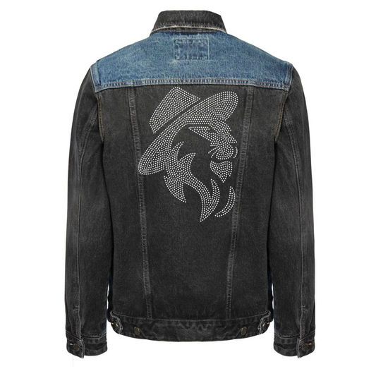 Men's Denim Jacket Fedora Lion