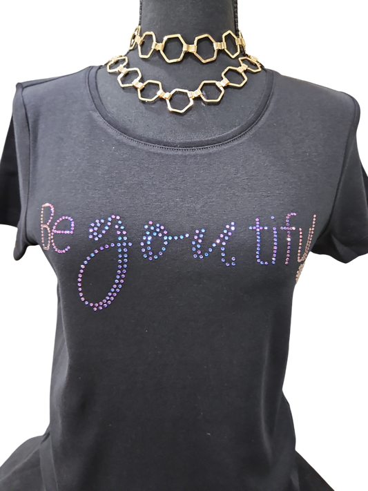 Be YOU! Crystal Rhinestone Tee